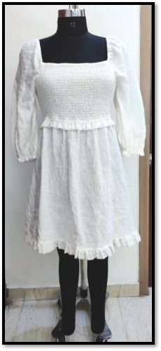 SMOCKING MINI DRESS