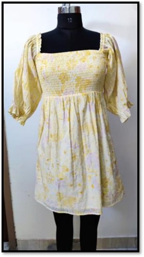 SMOCKING MINI DRESS